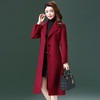 双面羊毛大衣女2020秋冬装流行毛呢外套长款过膝修身大红色大衣新 商品缩略图2