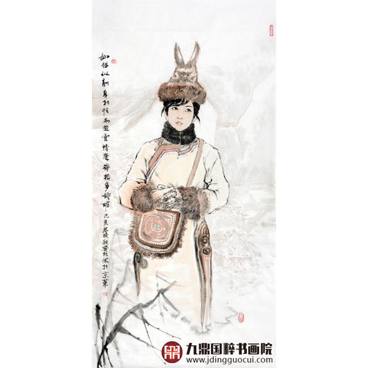 柴发林《人物作品》68*138cm 人物竖幅作品 玄关/书房挂画 商品图1