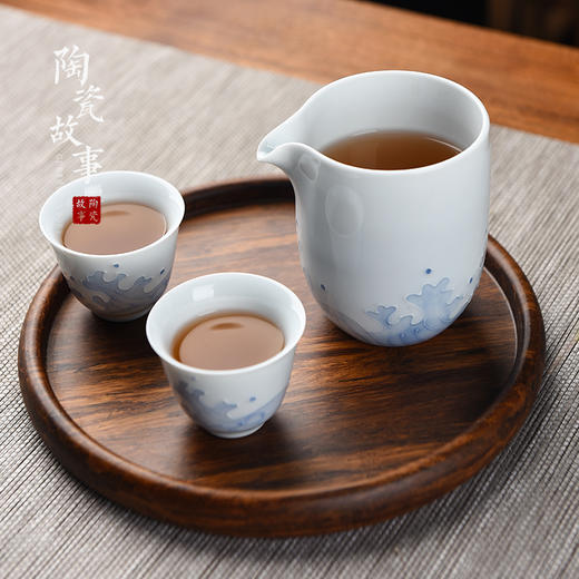 公道杯-陶瓷公道杯-陶瓷海浪纹公道杯 商品图4