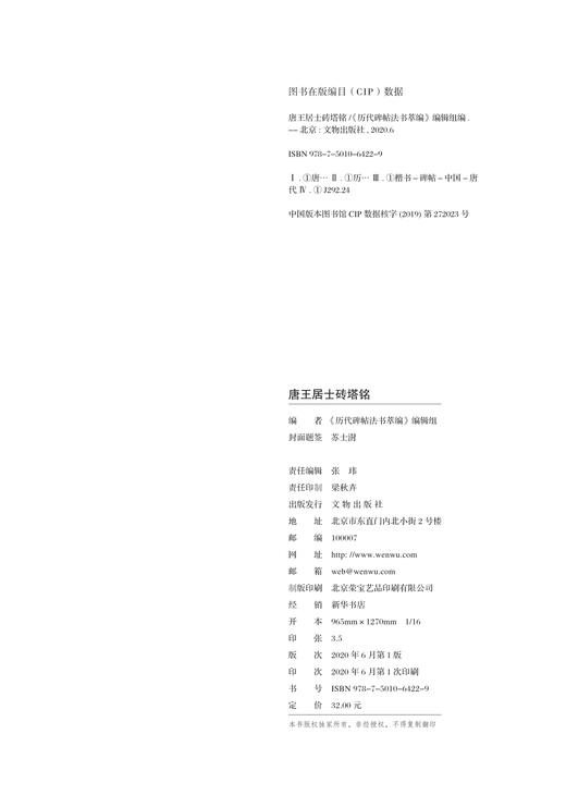 唐王居士砖塔铭 商品图4