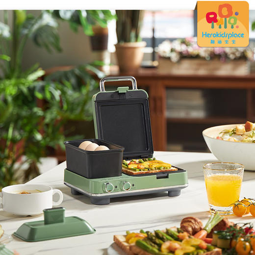 摩飞电器（Morphyrichards）轻食烹饪机 家用 早餐机 三明治机 电饼铛 面包机华夫饼机 烙饼锅MR9086  20021 商品图4