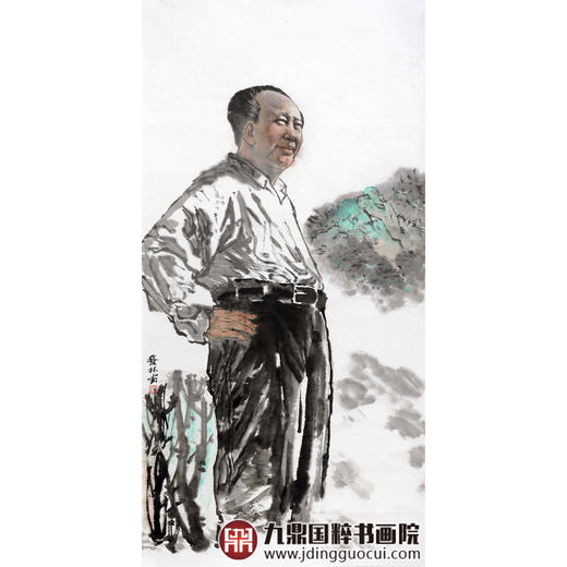 柴发林《主席像》68*138cm 人物竖幅作品 玄关/书房挂画 商品图1