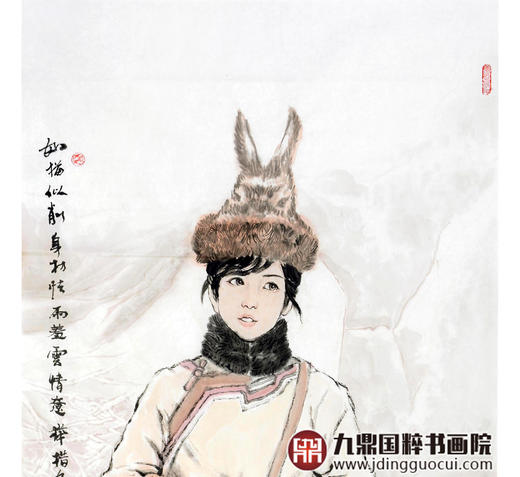 柴发林《人物作品》68*138cm 人物竖幅作品 玄关/书房挂画 商品图4