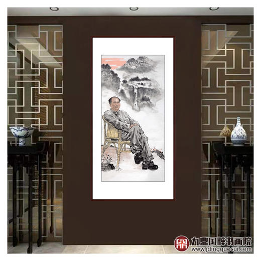 柴发林《主席像》68*138cm 人物竖幅作品 玄关/书房挂画 商品图2