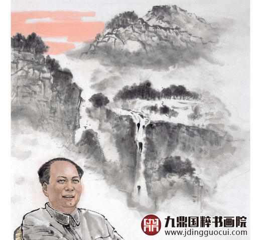 柴发林《主席像》68*138cm 人物竖幅作品 玄关/书房挂画 商品图4