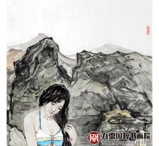 柴发林《人物作品》68*138cm 人物竖幅作品 玄关/书房挂画 商品图4