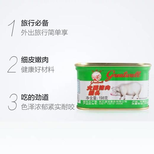198g长城牌火腿猪肉罐头 商品图2