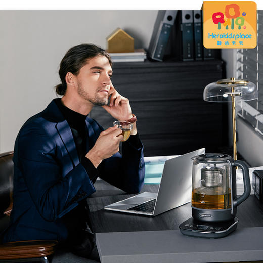 摩飞电器（Morphyrichards）养生壶煮茶器煮茶壶智能升降电水壶烧水壶电热水壶迷你玻璃花茶壶黑茶 MR6088 52187 商品图4