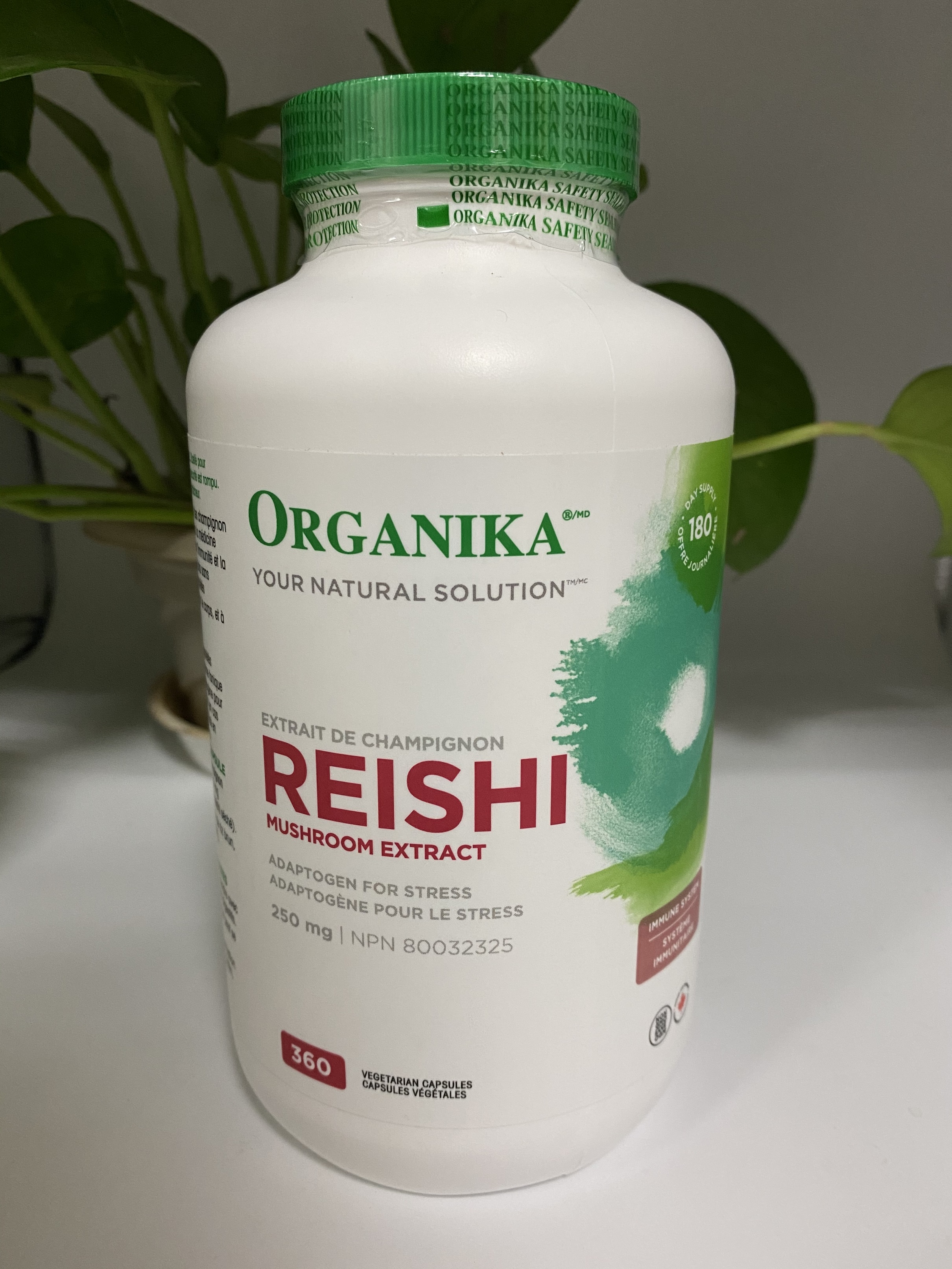 国内现货！！加拿大Organika 灵芝胶囊360粒250mg