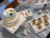 周年纪念日粉蓝色系甜品台 商品缩略图0