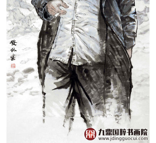 柴发林《主席像》68*138cm 人物竖幅作品 玄关/书房挂画 商品图5