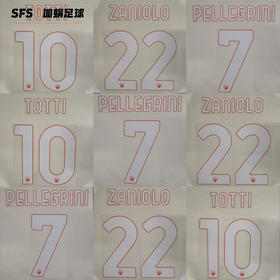 SFS正品 20-21罗马联赛 扎尼奥洛 佩莱格里尼 托蒂 杯赛印号