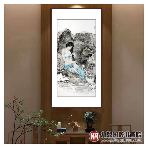 柴发林《人物作品》68*138cm 人物竖幅作品 玄关/书房挂画 商品图3