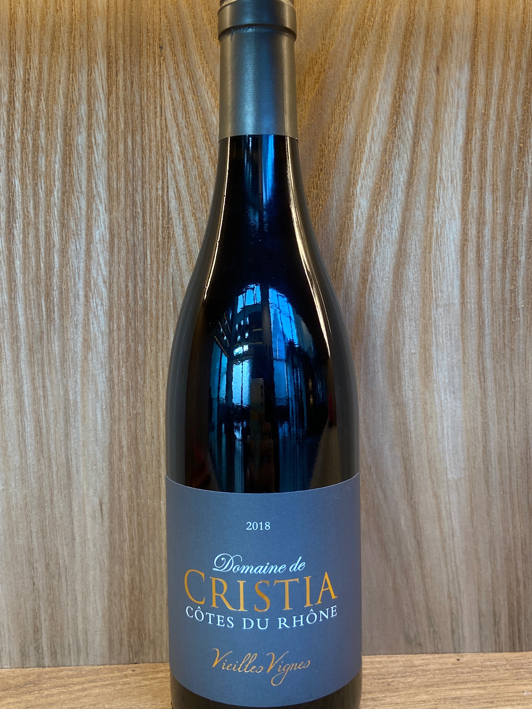 克里斯庄园 罗纳河谷老藤红葡萄酒 Domaine de Cristia Cotes du Rhone Vieilles Vignes Rouge 2018