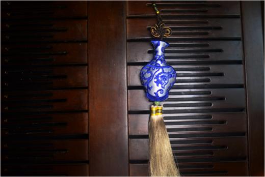 【手5】虎头、青花瓷、比心、仕女、葫芦、四叶草、水仙花、梅兰竹菊（闵行非遗项目香囊制作技艺） 商品图3