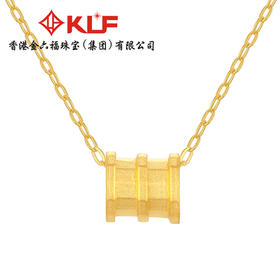 金六福 999黄金足金吊坠（送银镀金项链）