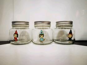 奈良美智-玻璃瓶-小-3件套