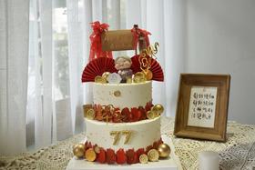 抱猫老奶奶祥云款