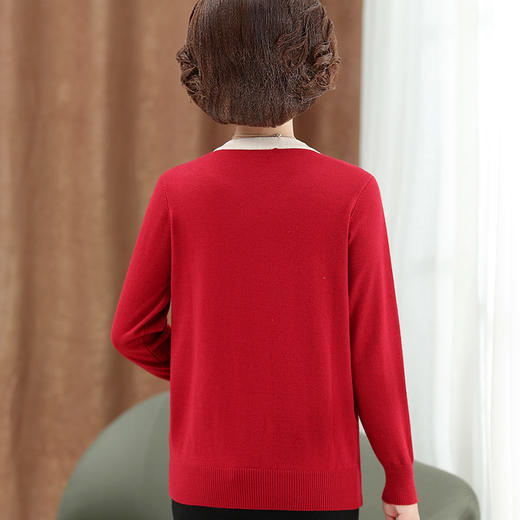 BY-7505秋冬季羊毛衫中老年女士T恤针织衫 商品图4