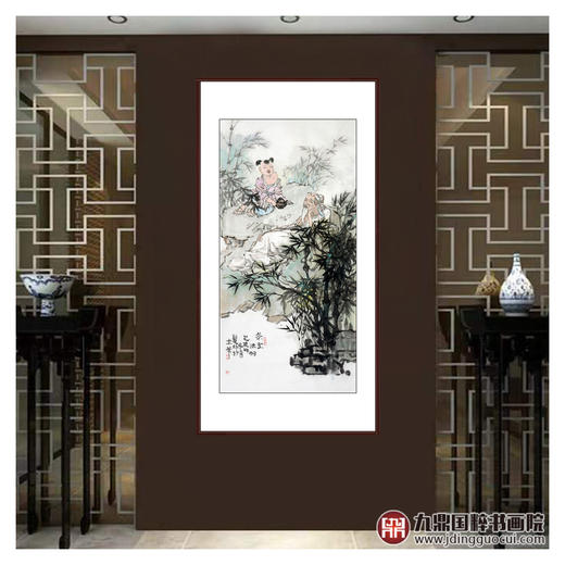 柴发林《茶圣陆羽》68*138cm 人物竖幅作品 玄关/书房挂画 商品图2