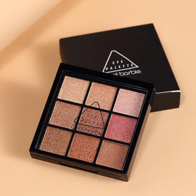 CoolBarbie韩版9色眼影盘全珠光九宫格亮片眼影ins网红初学者彩妆