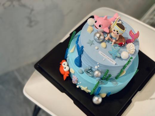 海洋王国主题宝宝生日奶油蛋糕 商品图1