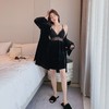 【法式优雅】超性感 金丝绒镂空蕾丝美背 睡袍两件套 商品缩略图6