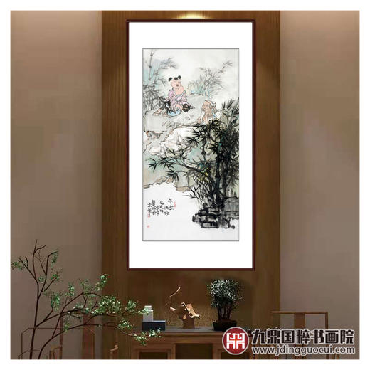 柴发林《茶圣陆羽》68*138cm 人物竖幅作品 玄关/书房挂画 商品图3