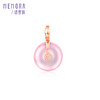 【一口价福利款】玫瑰色18K金紫晶平安扣吊坠CP0148 商品缩略图0