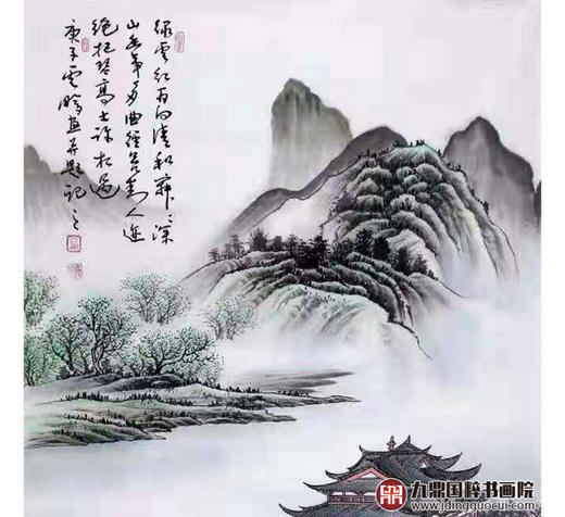 高云鹏《山水作品》68*138cm 山水竖幅作品 玄关/办公室挂画 商品图4