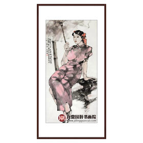 吴光甫《人物作品》68*138cm 人物竖幅作品 玄关/客厅/走廊挂画