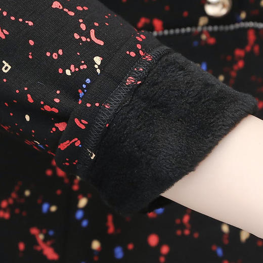 YW-TYH9912修身显瘦加绒加厚气质优雅保暖连衣裙 商品图3