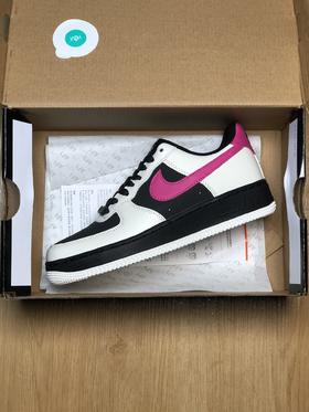 Air Force1 LOW'07  黑粉拼接 原楦头原纸板  打造纯正空军版型#专注外贸渠道  全掌内置蜂窝气垫