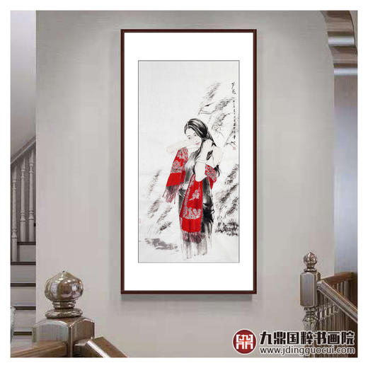 宋廷军《芦花》68*138cm 人物竖幅作品 玄关/客厅/走廊挂画 商品图2