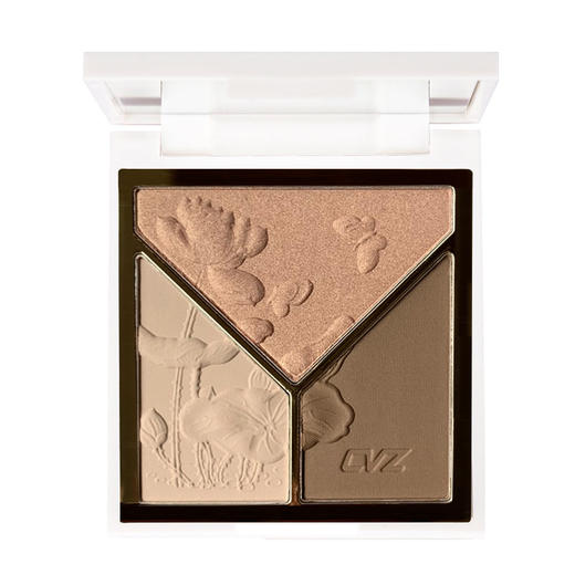 CVZ三色高光修容一体盘哑光鼻影阴影侧影瘦脸多功能细腻定妆粉饼 商品图4