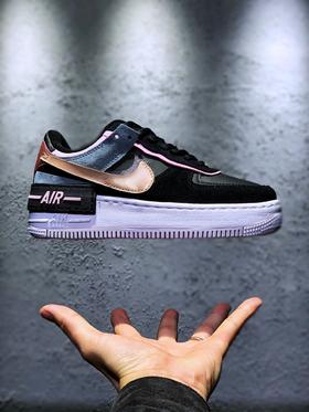 耐克 Nike Air Force 1 Shadow 全新少女系解构主义设计 马卡龙空军一号轻量增高低帮百搭板鞋 #双层轻量EVA发泡中底+防滑RB橡胶外圈底鞋底纯原品质
