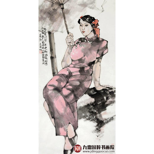 吴光甫《人物作品》68*138cm 人物竖幅作品 玄关/客厅/走廊挂画 商品图1