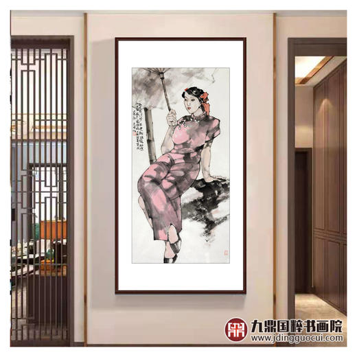 吴光甫《人物作品》68*138cm 人物竖幅作品 玄关/客厅/走廊挂画 商品图3