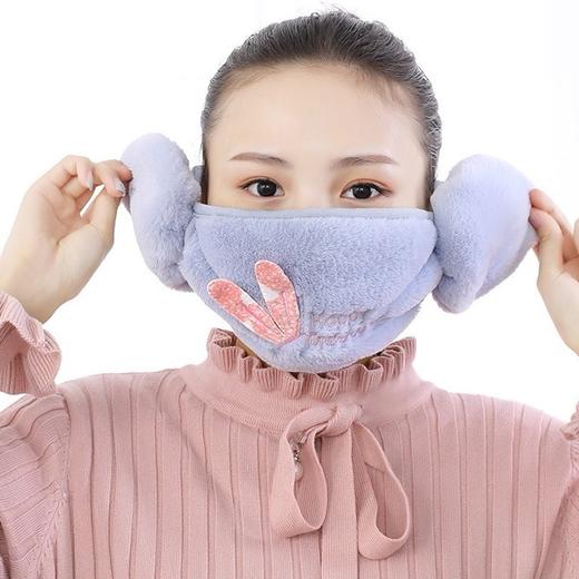 【不惧寒冬 护耳口罩】女士口耳罩一体护耳冬户外骑行加厚毛绒口罩居家日用 商品图1