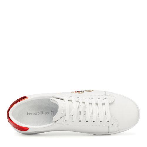 【20秋冬】ferrero ross/费列罗斯 牛皮 男士时尚涂鸦休闲鞋板鞋小白