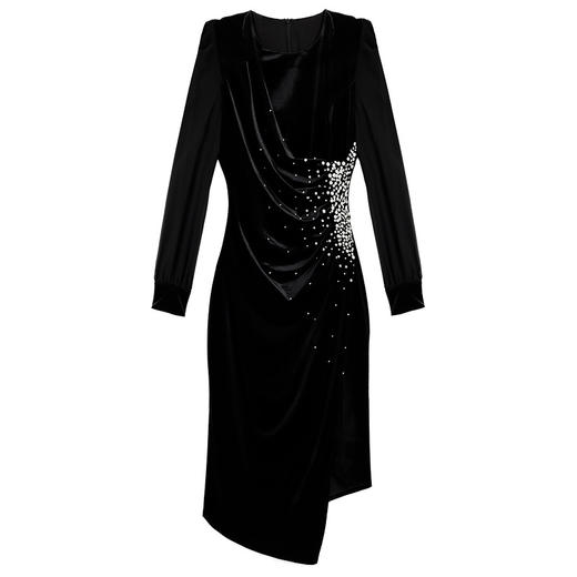 ZL-BLYC8510金丝绒连衣裙新款秋冬2020法式小众收腰显瘦打底裙 商品图4