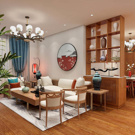 盛唐直棂格餐边柜 商品图0