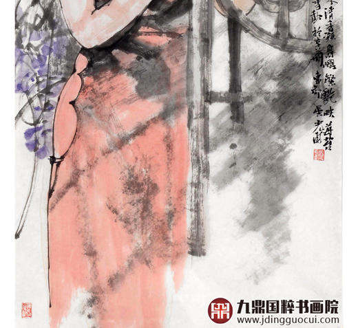 吴光甫《人物作品》68*138cm 人物竖幅作品 玄关/客厅/走廊挂画 商品图5