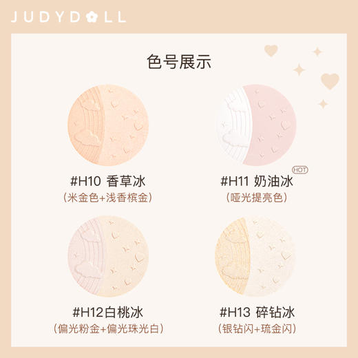 橘朵银河星坠双色高光粉 商品图3