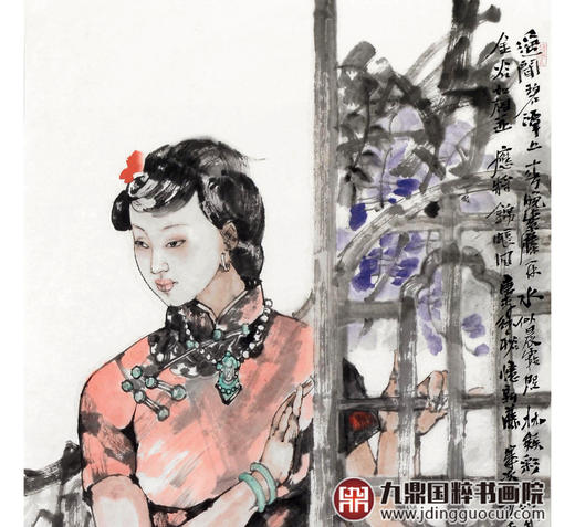 吴光甫《人物作品》68*138cm 人物竖幅作品 玄关/客厅/走廊挂画 商品图4