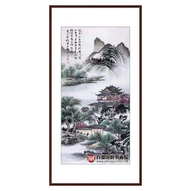 高云鹏《山水作品》68*138cm 山水竖幅作品 玄关/办公室挂画