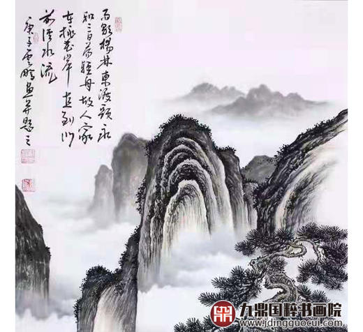 高云鹏《山水作品》68*138cm 山水竖幅作品 玄关/办公室挂画 商品图4