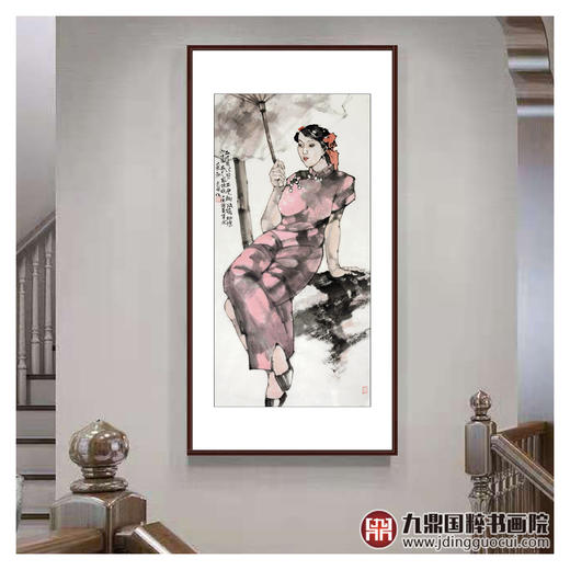 吴光甫《人物作品》68*138cm 人物竖幅作品 玄关/客厅/走廊挂画 商品图2