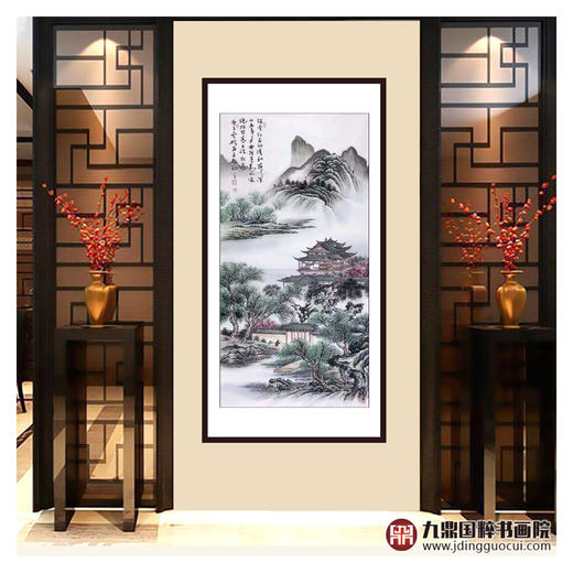 高云鹏《山水作品》68*138cm 山水竖幅作品 玄关/办公室挂画 商品图2