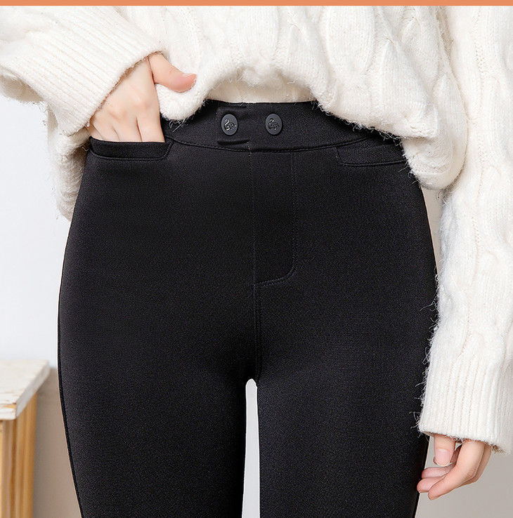 lets diet 马油润肤裤加绒魔术裤 女士秋冬外穿打底裤